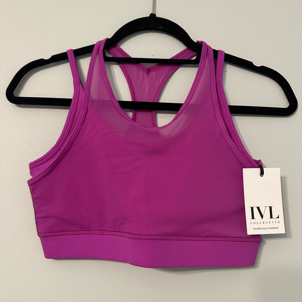 IVL Collective Fuchsia Racerback Performance Sports Bra